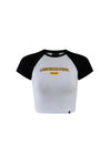 Long Beach State Home Run Crop T-Shirt - Black, H&V