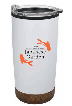 Japanese Garden Cara Corky Tumbler Travel Mug - White, Neil