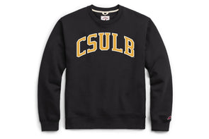 CSULB Essential Fleece Crew - Black, League
