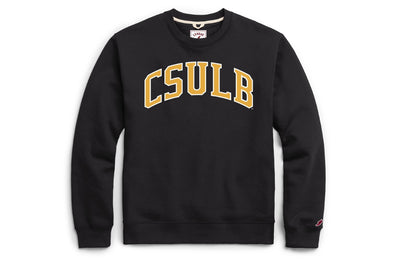 CSULB Essential Fleece Crew - Black, League