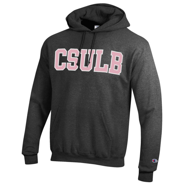 CSULB Pink/White Wool Hood Gray