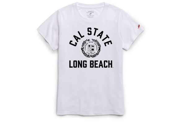 CSULB Seal T-Shirt- White, League