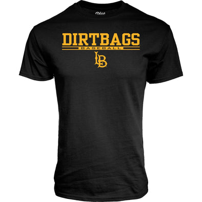 Dirtbags Baseball LB T-Shirt - Black, Blue 84
