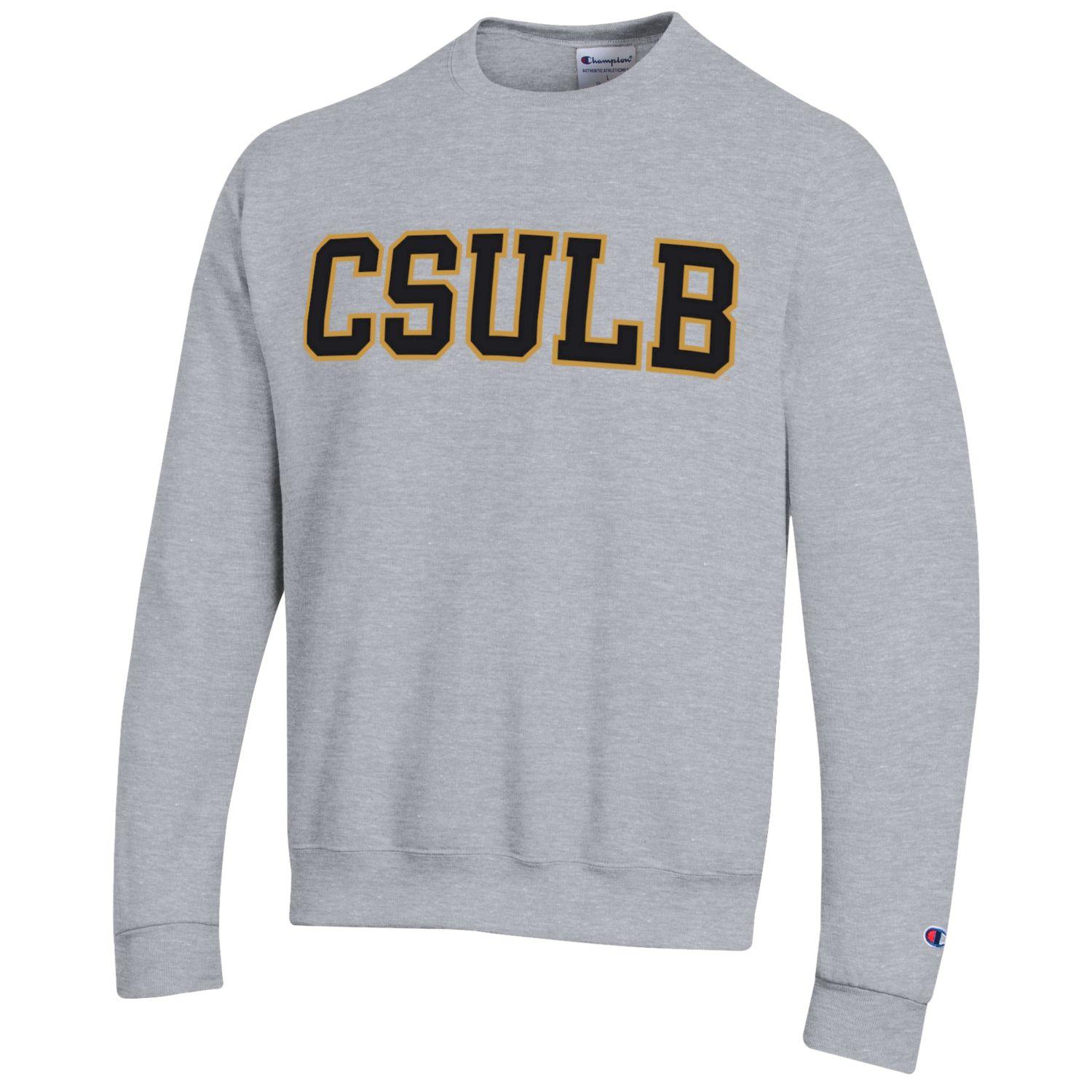 CSULB Wool Black Gold Crew Oxford Champion Long Beach State Official Store