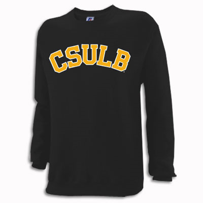 CSULB Wool Gold/White Crew - Black, Champion