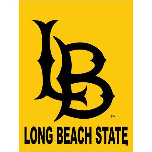 Long Beach State LB Interlock Screenprint Banner